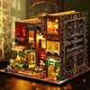 Doll House Accessories Diy Wood Scarbrough El Book Nook Miniatures Hylla Insert Doll House Building Kits Bookhelf Toys For Adults Födelsedagspresenter 231018