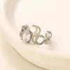 Anelli di marca con sigillo in acciaio Anelli di design Anello da donna per matrimonio Fascino Oro Argento Regalo per donna Amore Nuovo design di gioielli Gioielli per fedi nuziali