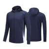 Lu Align Lu – veste à capuche pour hommes, rayures réfléchissantes, ceinture élastique, Joint, course en plein air, automne