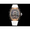 Rm021-01 SUPERCLONE Active Tourbillon Montres Tourbillon Montre-bracelet Montre de créateur Mouvement standard suisse Rm21 Titane Céramique Carbone128Montres de luxe