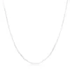 Chains Thin Section 5pcs 925 Sterling Silver Necklace 2MM Sideways Chain DIY With Clavicle 16''18''20''22''24
