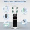 360 Cryo Fat Freeze Lövsugning Cool Therapy Machine Cryolipolysis Viktminskning Cryoterapi Body Sculpt Device 5 Handle