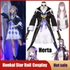 Gioco anime cosplay Honkai: Costume cosplay Star Rail Herta Elegante adorabile abito Lolita Uniforme Halloween Party Giochi di ruolo Parrucche