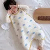 Sleeping Bags Spring Autumn Winter Baby Cotton Interlayer Vest Bag Children Jumpsuit Pajamas born With Snap Buttons 231019