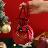 Dekoracje świąteczne Święty Mikołaj torba świąteczna torba na cukierki Choinka Dekoracja przyjęcia rodzinny stół jadalny Nowy Rok 2024 Noel Navidad Prezent X1020