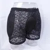 Underpants Translucent Lace Underwear Mens Hiding Gaff Panty Brief for Crossdresser Padded Hips Enhancer with Removable Pads 231020