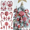 Christmas Decorations Mix Cute Xmas Candy Canes Lollipop Tree Balls Ornament Hanging Home Decoration 2023 Navidad Natal Noel Decor D Dhbl2