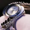 Andere Horloges ontwerp vrouwen bangle horloge quartz crystal luxe relojes strass mode vrouwelijke horloges eleagnt mujer horloge 231020