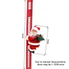 Kerstdecoraties Elektrische klimladder Santa Claus Music Doll Ornament Decoration voor Home Tree Hanging Decor Year cadeau 231019