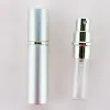 Enkel fest favorit 5 ml parfym atomizer flaska bärbar mini aluminium påfyllningsbara spray parfymflaskor smink containrar för resenär