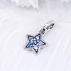 Shining Star 925 Silver Pendant Simple Fashion Luxury 남자와 여자 블루 클래식 목걸이 펜던트 부티크 보석 펜던트