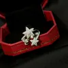 Luxury Band Rings Top s925 Sterling Silver Meteor Shinning Star Full Crystal Charm Open Ring For Women Wedding Jewelry