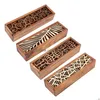 Party Favor Party Favor 4 Styles Hollow Wood Storage Box för Makeup Organizer Pencil Case Jewelry Der Pen Holder Stationery School G DHSZG
