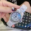 33mm 38mm 다이아몬드 시계 남자 여자 유명한 금 패션 세라믹 시계 작가 레이디 쿼츠 시계 레이디스 스틸 여성 시계 relojes para mujer wristw j12
