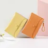 Card Holders Pattern Mini Lady Holder Cute Zipper Slim Wallet Case PU Leather Replacement Coin Purse Girl