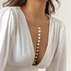 Autres accessoires de mode Bohême Imitation Perle Croix Poitrine Poitrine Corps Taille Chaîne Collier pour Femmes Bikinis Été Plage Y2K 231019