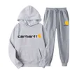 2023 New Men's and Women's Sweater Hoodies Fashion Designer Brand Cahart Carthart Two Piece Mango Letter Plush Qgbo