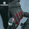 Gants de cyclisme ROCKBROS gants de cyclisme coupe-vent écran tactile équitation vtt vélo gants de vélo thermique chaud moto hiver automne gants de vélo 231020