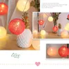 Christmas Decorations LED Lantern Cotton Ball Macaron String Lamp Interior Decoration Lights Colorful Holiday Party 231019