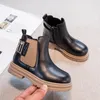 Winter Girls Boots Kids Shoes Girl Fall Fashion Chelsea Boots British Child Winter Warm Waterproof Boy Ankle Boots Size2637 231019