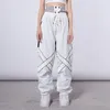 Pantaloni da sci Snowboard da donna antivento impermeabili caldi attillati neve inverno sci all'aperto larghi larghi