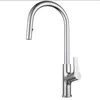 Kitchen Faucets Faucet Brushed Nickel With Pull Down Sprayer High Arc Single Handle Sink 360 Degree Swivel