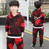 Clothing Sets Teen Boys Clothes Set Kids Tracksuit Camouflage Costume Hoodies Tops Pants Children Clothing Boys Outfits 4 6 8 9 12 Years 231020