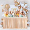 Table Skirt Birthday Party Table Skirt Cover 6ft Check-in Dessert Tulle Wedding el Conference Party Decoration 231019