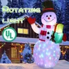 Juldekorationer Ourwarm 5-fots jul Uppblåsbar innergård Uppgradering Snögubbe Uppblåsbar med roterande LED-lampor för utomhus trädgårdsdekoration x1020
