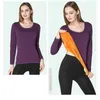 Maglia da donna T-shirt Donna Inverno Tenere al caldo Intimo termico Top Plus Pullover in cashmere Autunno Camicie in pile spesso Abbigliamento a strati Pigiama 231019