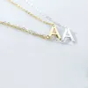 Pendentifs 925 pur argent A-Z majuscule collier pour 18K plaque d'or cadeau femmes de luxe Sterling nom pendentif bijoux OnlyArt