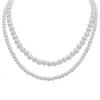 Baroque Pearl Necklace Artificial Beaded Necklace Wedding Bridal Round Bead Necklace