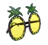 Occhiali da sole hawaiani da spiaggia ananas Bicchieri da birra gialli Occhiali da addio al nubilato in maschera Divertente regalo di Halloween Bomboniera di moda NUOVO 1020