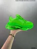أحذية Triple S القديمة أحذية غير رسمية رجال Men Men Sneaker Runner Blue Ice Gray Trainer Lime Metallic Silver Pastel Fluo Green Dad Shoes Designer Chaussures Size 35-44