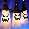 1pc Witcher Hat Hanging Lights, Add Some Spooky Charm To Your Home With This LED Halloween String Light Decoration!