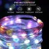 Weihnachtsdekorationen Smart Fairy Light Dream Color Wasserdichter LED-Streifen mit APP und Fernbedienung für Weihnachtsbaum IndoorOutdoor Decor 231019