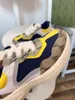 scarpe di moda di marca per ragazzi ragazze fodera in pelle di pecora Sneakers per bambini Taglia 26-35 Scarpe casual per bambini con stampa di lettere a griglia Inclusa scatola Aug30