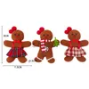 Christmas Decorations 3 Christmas fuzzy gingerbread doll Christmas tree pendant New Year children's gift pendant Christmas decoration x1020