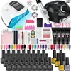 Acrylic Powders Liquids Nail Kit Poly Gel With Lamp Extension Glitter UV Building Polish Manicure Tools Set 231020