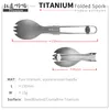 TiTo Открытый складной титановый набор посуды Вилка Ложка Палочки для еды Портативный гибкий и витой ужин