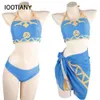 3-teiliger Breath of the Wild Cosplay Prinzessin Sommer Badeanzug Zelda Sexy dreiteilige Badebekleidung Kostüm Outfits Halloween Karneval Anzug