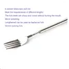 Forks 2/4/6PCS Long Cutlery Fork Stainless Steel Creative Fruit Tools Vaisselle Cuisine