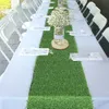 Table Runner Artificial Grass Table Runner Green Simulation Turf Table Cloth Hawaiian Party Dining Table Runners Wedding Banquet Table Decor 231019