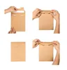 Partihandel Brown Kraft Paper A5/A4 Dokument Holder File Storage Bag Pocket Envelope Office Pouch Supply
