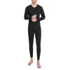 Men's Thermal Underwear Set For Men Long Fleece Lined Ultra Soft Base Layer Top Bottom Cold Weather Winter