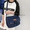 Umhängetaschen Neue einfache Retro-Jeanstasche mit mehreren Taschen und großem Fassungsvermögen, Damen-Schultertasche, Umhängetasche, stilvoller Handtaschenladen