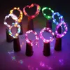 Decorações de Natal 1030pcs LED garrafa de vinho luzes cortiça forma fio de cobre colorido mini string para casamento ao ar livre indoor 231019