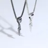 Modedesigner vit lila färg zirkon mini Lightning Charm Pendant Halsband med boxkedja hiphop kvinnor män full asfalterad 5a kubik zirkoniume dagliga gåva smycken