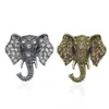 Broche éléphant Vintage en strass, broches animaux en Bronze pour femmes et hommes, costume en Denim, pull, collier, Badge à boutons, Broche259U
