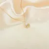 Naszyjniki wiszące biżuteria mody prosta kryształowa woda upuszcza naszyjnik elegancki złoty kolor dławik dla kobiet prezent na przyjęcie weselne bijoux